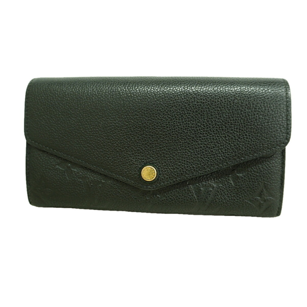 Louis Vuitton Monogram Empreinte Portefeuille Sarah Long Wallet M61182 Noir (...
